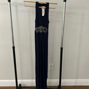 Navy Blue Dress with Gorgeous Gem Detailing from iE
